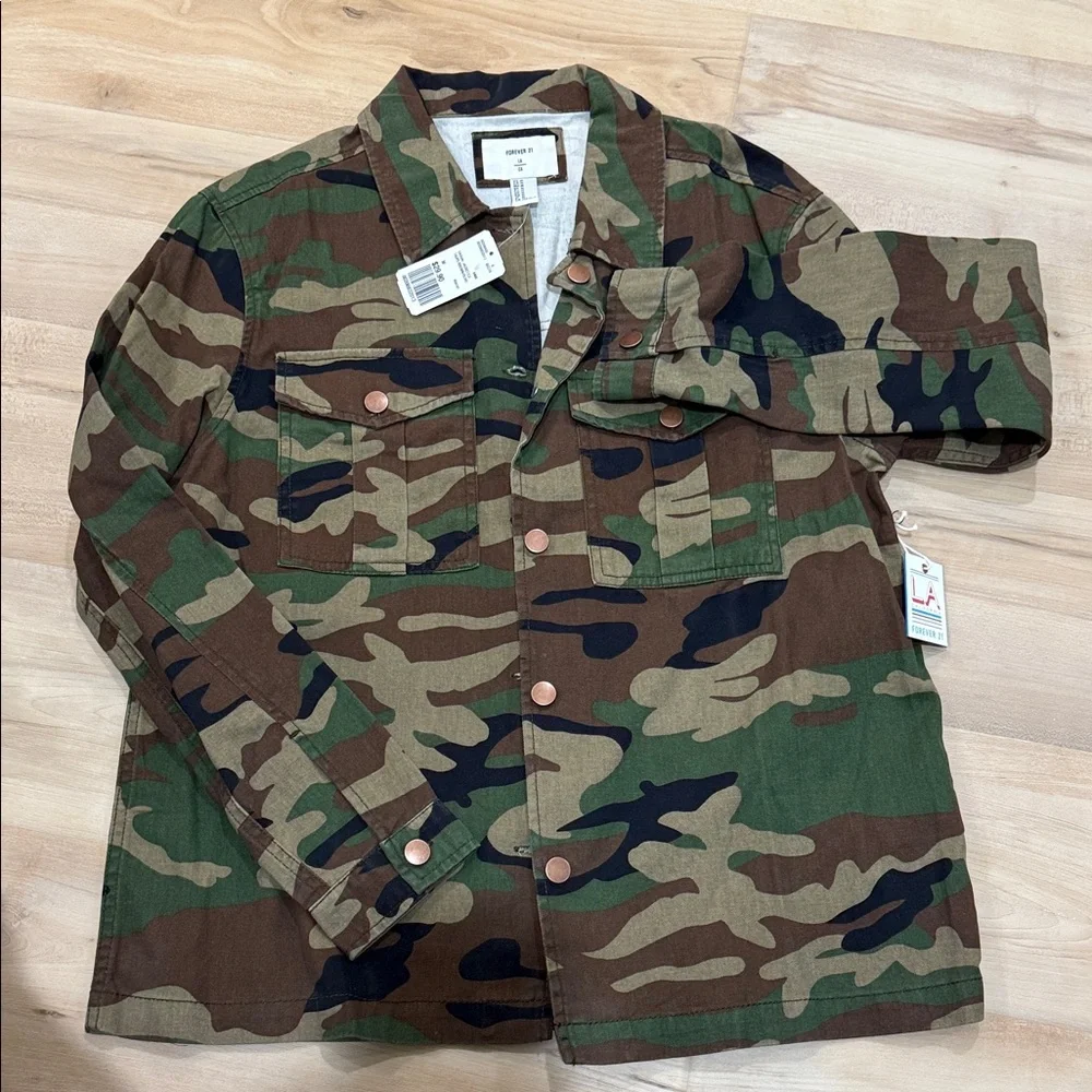 Forever 21 Camouflage Utility Jacket - Picture 1 of 3